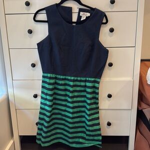 Vineyard Vines Navy/Green Striped Dress sz10